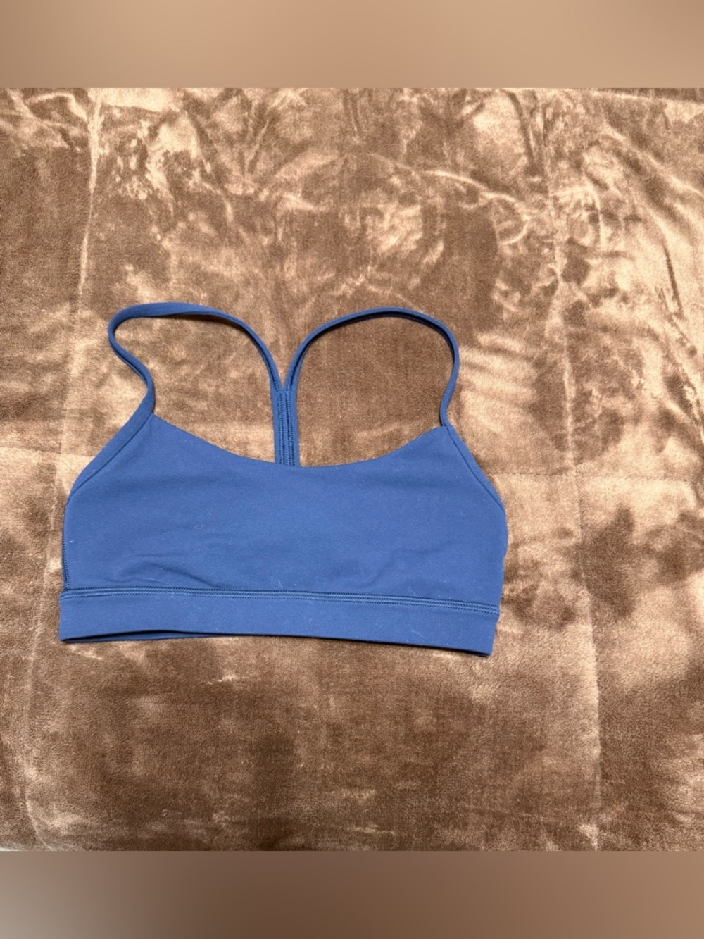 Woman’s size 4 Lululemon Blue Strappy Sports Bra
